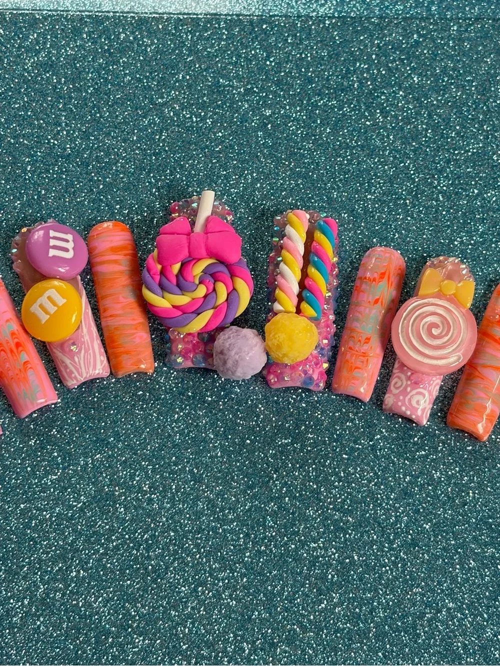 Sweet As Sugah Reusable Acrylic Press On Nails